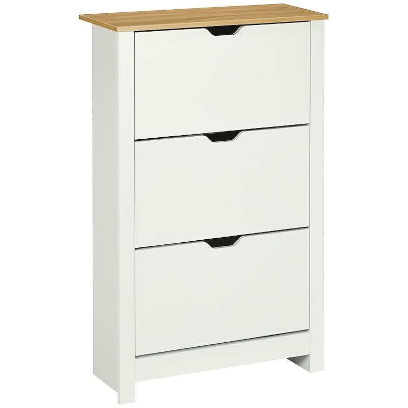 Schoenenrek – Smal Schoenenkast – Schoenopberger – Schoenenbank – Schoenendisplay – Massief Hout – 112 x 72 x 26 cm – Witte Coating