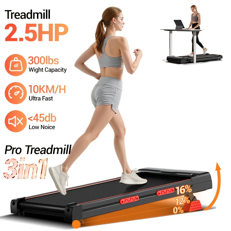 Loopband – Loopmat – Wandelmachine – Treadmill – Fitnessapparaat – Compact Formaat – 9% Hellingshoek – 2,5 PK Stil – Draagbaar – Max 120 kg