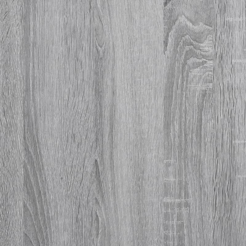 Kledingkast – Garderobekast – Kledingopberger – Dressoir – Opbergkast – Grijs Sonoma Eiken – Vrijstaand – Massief Hout – 80x50x200 cm
