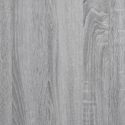 Kledingkast – Garderobekast – Kledingopberger – Dressoir – Opbergkast – Grijs Sonoma Eiken – Vrijstaand – Massief Hout – 80x50x200 cm