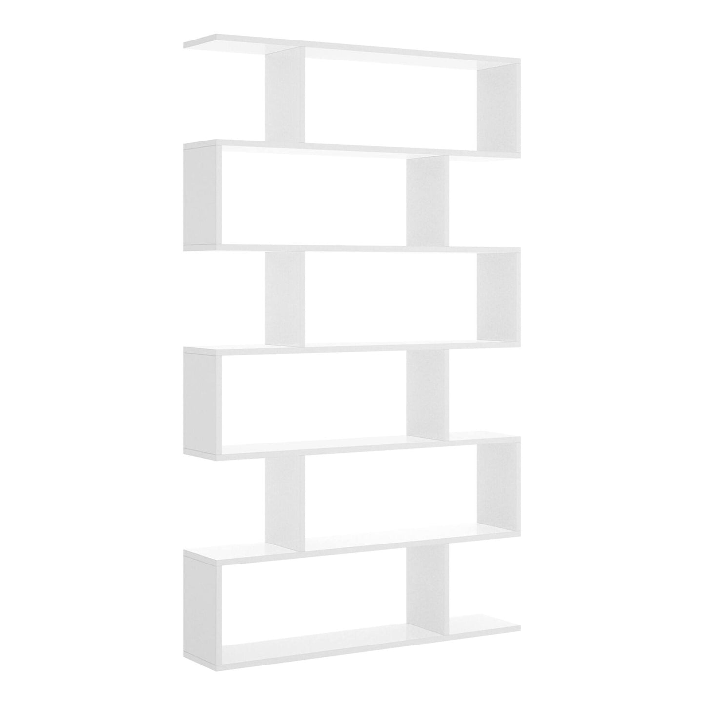 Djorone Library, Multi-Purpose Office Shelf, 5-Tier Bookcase Mobile, 80X25H190 Cm, Available in 2 Colors