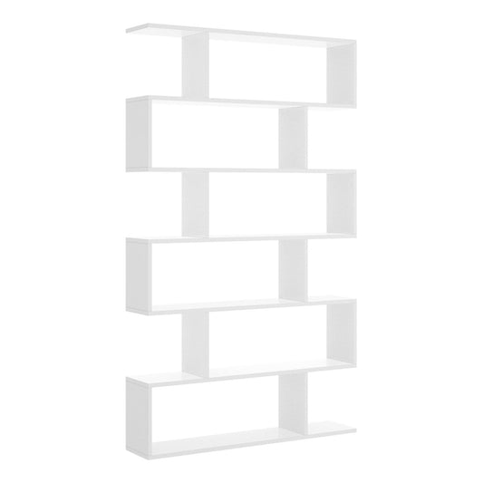 Djorone Library, Multi-Purpose Office Shelf, 5-Tier Bookcase Mobile, 80X25H190 Cm, Available in 2 Colors