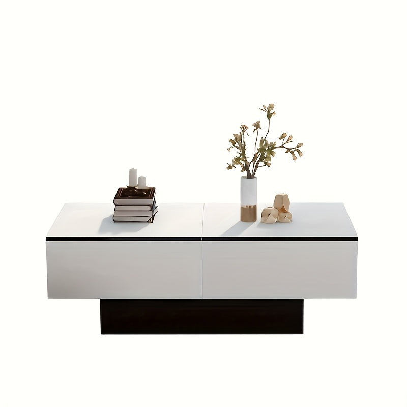 Bankstel – Zitbank – Sofa – Slaapbank – Loungeset – Modern Wit – Uitklapbare Tafel – Opbergruimte – Lichtgewicht Bamboe Kunststof