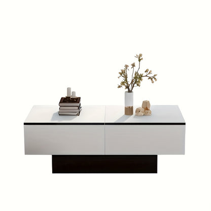 Bankstel – Zitbank – Sofa – Slaapbank – Loungeset – Modern Wit – Uitklapbare Tafel – Opbergruimte – Lichtgewicht Bamboe Kunststof