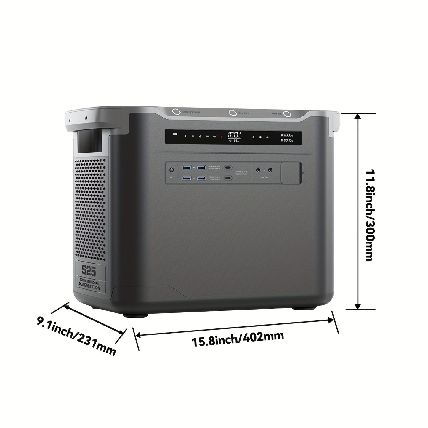 Draagbare Powerstation – Powerbank - Stroomgenerator - Mobiele Energiebron – Noodstroomvoorziening – Camping Accu – 2000W Vermogen – 1997Wh Capaciteit