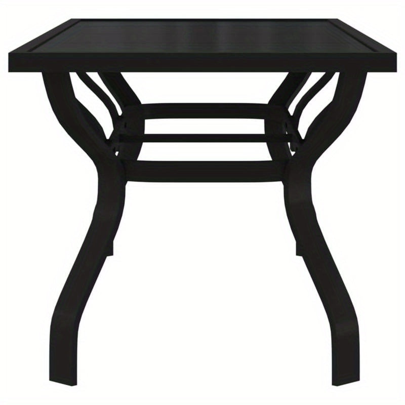 Tuintafel Zwart – Buiten Tafel – Terrastafel – Tuinmeubel – Eettafel – Aluminium – 180x80x70 cm – Modern & Makkelijk In Elkaar Te Zetten