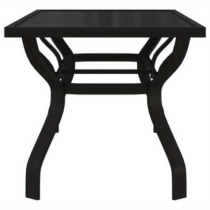 Tuintafel Zwart – Buiten Tafel – Terrastafel – Tuinmeubel – Eettafel – Aluminium – 180x80x70 cm – Modern & Makkelijk In Elkaar Te Zetten