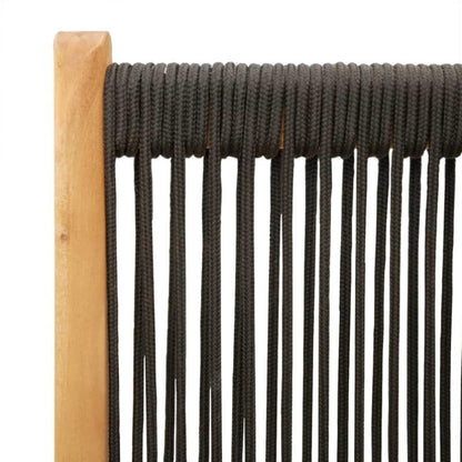 Tuinstoelen – Buitenzitmeubels – Tuinmeubilair – Terrasstoelen – Balkonstoelen – Zwart – Massief Acaciahout – Verstelbaar – Inklapbaar