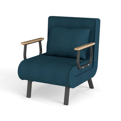 Vouwbed – Opklapbed – Logeerbed – Plooibed – Sofa Bed – Met Houten Handgrepen – Comfortabel Memory Foam Matras – Ruimtebesparend Multifunctioneel