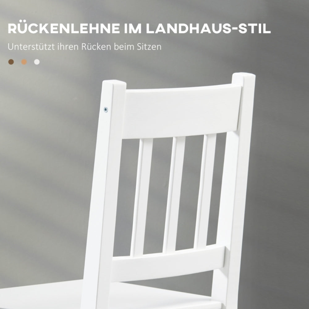 Eetkamerstoel – Stoel – Kuipstoel – Keukenstoel – Tafelstoel – Set van 2 – Modern Wit – Minimalistisch A-Frame Design – Eenvoudige Montage