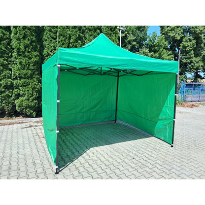Paviljoen – Partytent – Tuinpaviljoen – Pergola – Prieel – Automatisch Opvouwbaar – 3x3 Meter – Stalen Frame Grijs