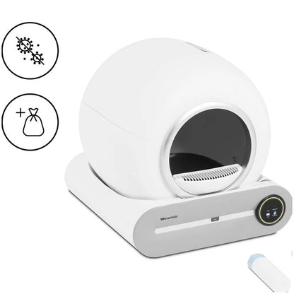 Self-Cleaning Cat Litter Box with Plasma Sterilization, App-Controlled - QUORE
