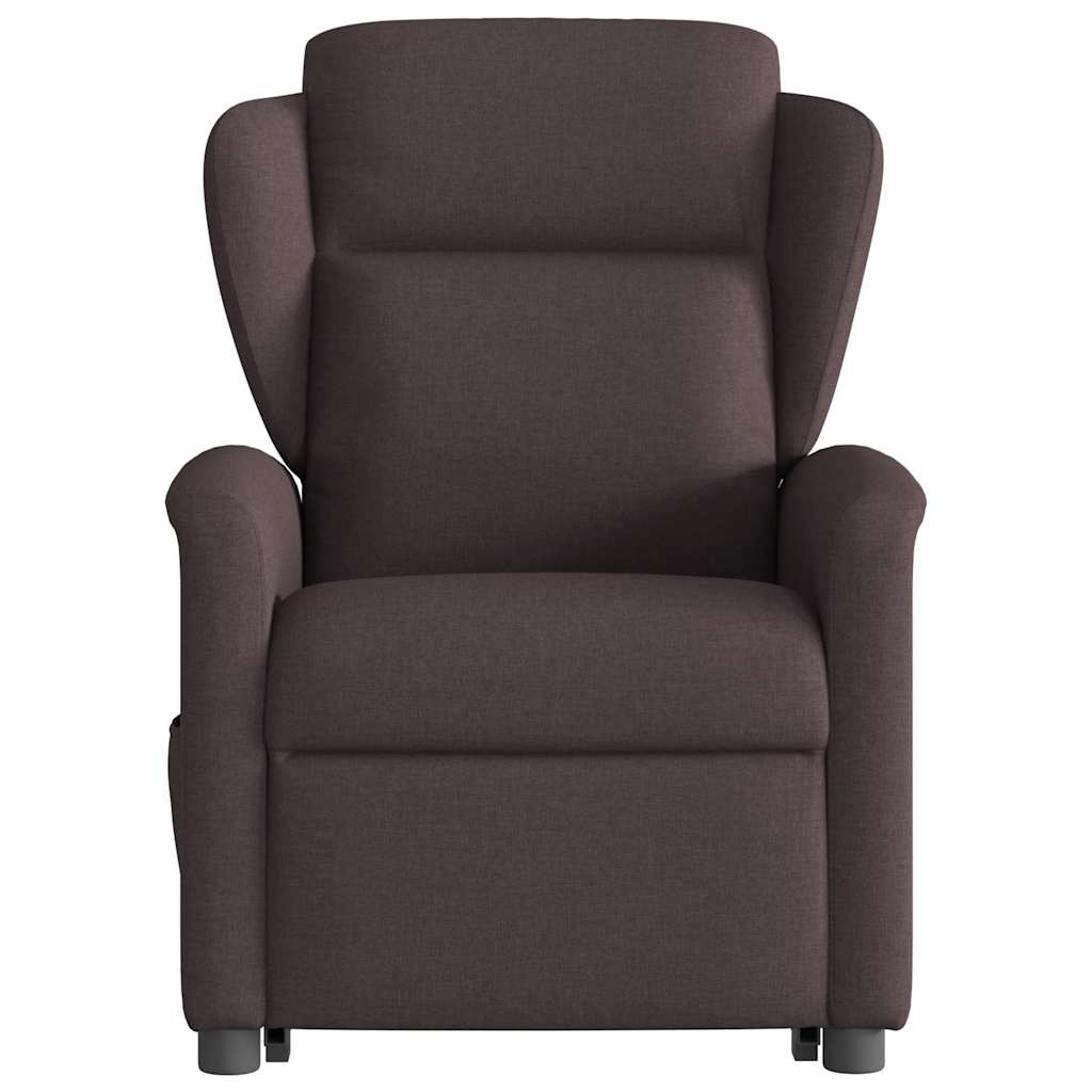 Elektrisch Verstelbare Sta-op Fauteuil – Relaxstoel – Senior Fauteuil – Opsta Stoel – Verstelbare Stoel – Elektrische Sta-op Functie – Ademend Stoffen Bekleding Donkerbruin