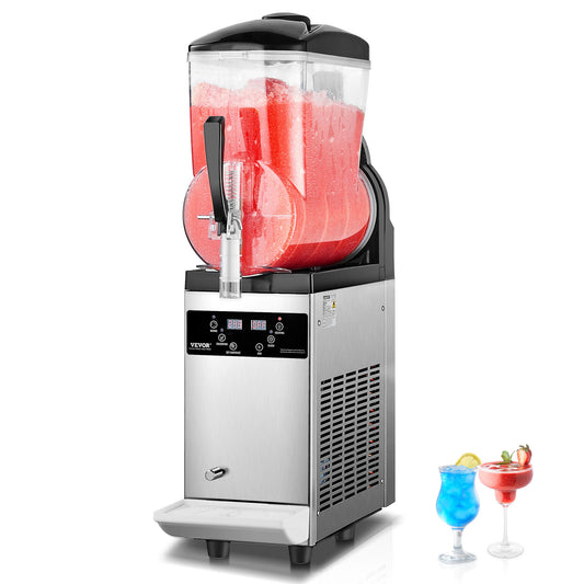 Slushiemachine – IJsdrankjesmaker – Smoothiemachine – Cocktailmachine – 12 Liter Capaciteit – Slush Machine - Temperatuurregeling – Roestvrijstalen Behuizing
