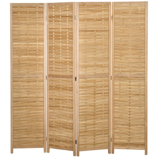 Bamboe Kamerscherm – Ruimteverdeler – Privacy Scherm – Room Divider – Scheidingswand – Opvouwbaar – Natuurlijk Bamboe – Stevig Frame – 160x170 cm – Lichtgewicht & Direct Gebruiksklaar