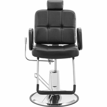 Barber's Cosmetic Chair with Headrest and Footrest Physa KESWICK - Black - QUORE