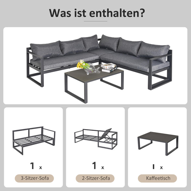 Tuin Bistro Set – Tuinmeubelset – Buitenmeubelen – Bistro Tafel Met Stoelen – Balkonset – Weerbestendig – Duurzaam Kunststof Tafelblad