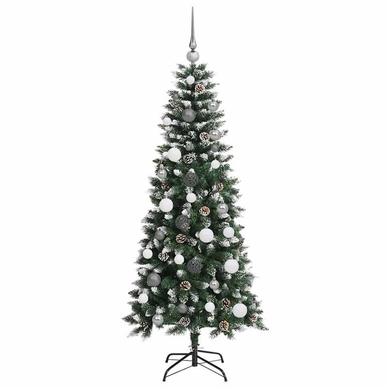 150cm PVC Green Artificial Christmas Tree Suitable for Living Room Holiday Decoration Bedroom Corner Arrangement Entrance Scene Embellishment
