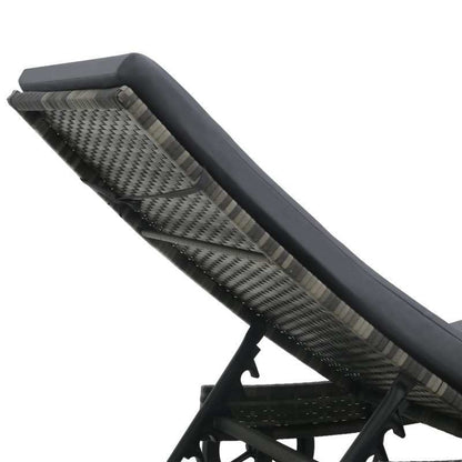 Ligstoel – Ligbed – Zonnebed – Tuinstoel – Houten Frame – Ergonomisch Ontwerp – Wieltjes