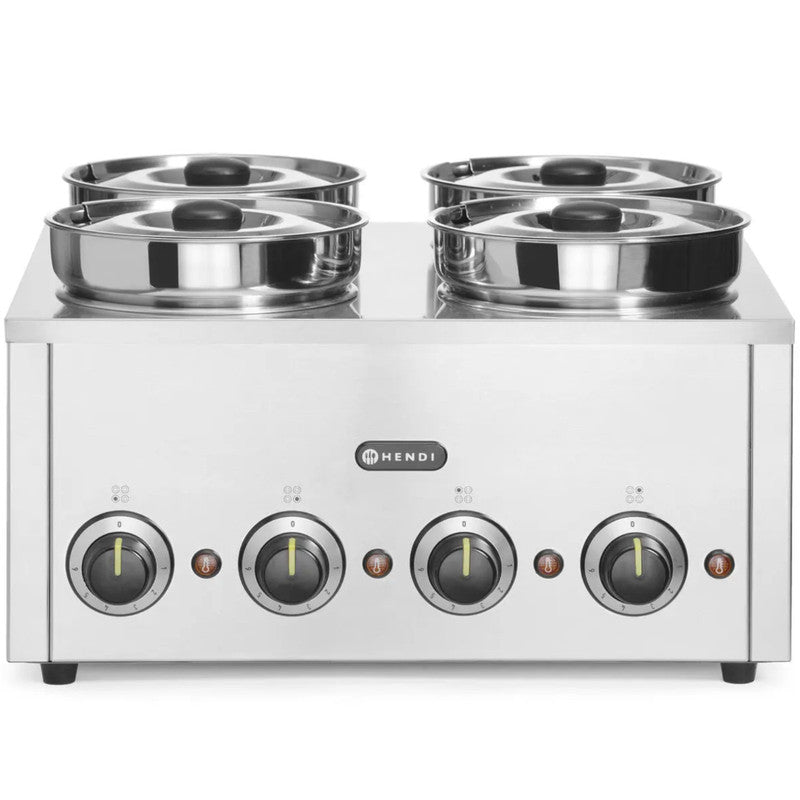 Elektrische Warmhouder – Soep Verwarming – Saus Warmplaat – Buffet Verwarming – Thermobak – 800 Watt Vermogen – 16 Liter Capaciteit Roestvrij Staal