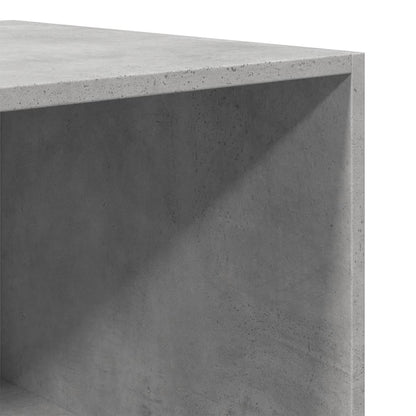 Kledingkast – Garderobekast – Kleerkast – Opbergkast – Dichte Kast – Betonlook – Compact 50x50x200 cm – Hoogwaardig Verwerkt Hout