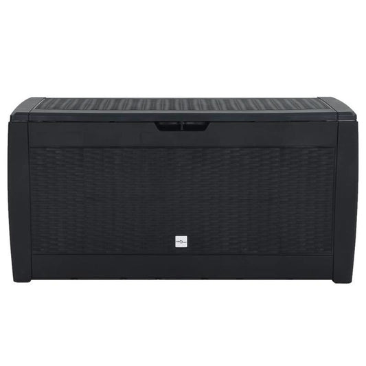Tuinkist – Opbergbox – Kussenbox – Tuinopbergkast – Tuinbox – Ruim 310L – Duurzaam Polypropyleen – Weerbestendig Antraciet – 119x48x60 cm – Rechthoekig Design