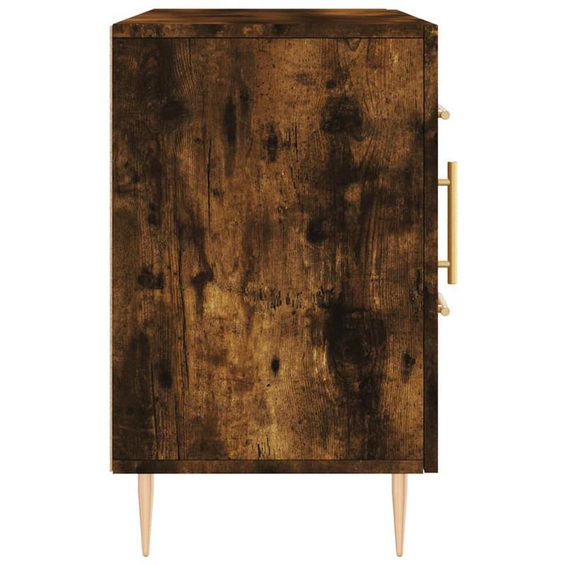 Dressoir – Opbergkast – Ladekast – Buffetkast – Wandkast – Gerookt Eikenkleurig – 100x36x60 cm – Duurzaam Bewerkte Houtafwerking