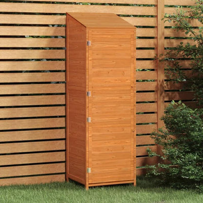 Tuinkast – Tuinberging – Opbergkast Buiten – Buitenopbergkast – Tuinkast Grenenhout Marrone – Duurzaam Massief Grenenhout – Compact 55x52x174,5 cm