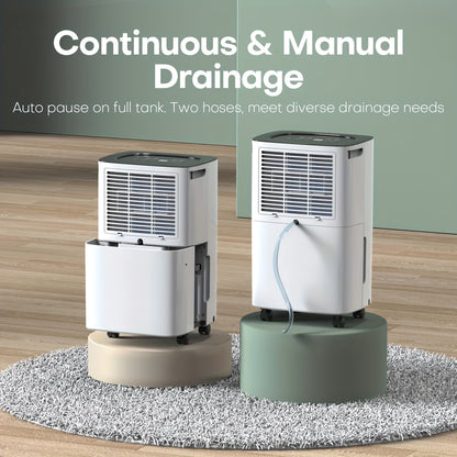 Luchtontvochtiger – Vochtvreter – Dehumidifier – Vochtverwijderaar – Vochtonttrekker – 12,5L Per Dag – 24-Uurs Timer En Automatische Afvoerfunctie
