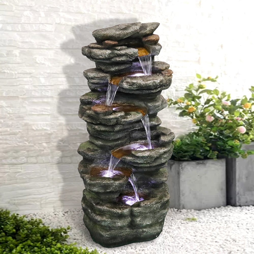 Waterornament – Tuinfontein – Buitenfontein – Fontein – Tuindecoratie – 101 cm Hoog – Duurzaam Resin – Zonder Elektriciteit