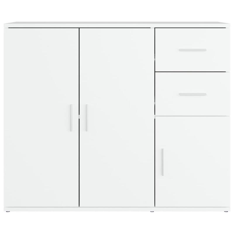 Sideboard – Dressoir – Kast – Opbergkast – Buffetkast – Wit – Hoogwaardig Spaanplaat – Afmeting 91x29,5x75 cm