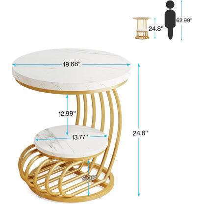 Eettafel – Tafel – Keukentafel – Landelijke Tafel – Houten Eettafel – Wit-Bruin – Stevig 4 cm Dik Tafelblad – Driehoekige Zware Voet - QUORE