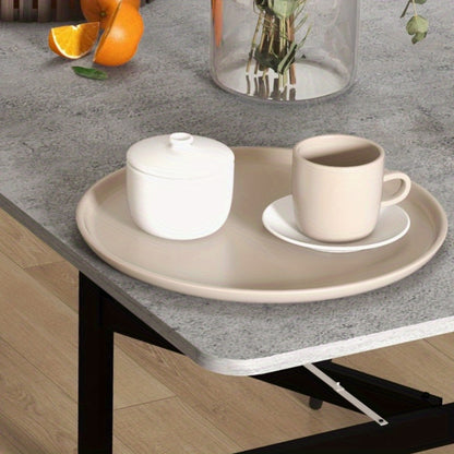 Uitschuifbare Eettafel – Uitklapbare Tafel – Klaptafel – Grote Eettafel – Verstelbare Tafel – Grijs – Geschikt Voor 46 Personen – Steviele Stalen Poten