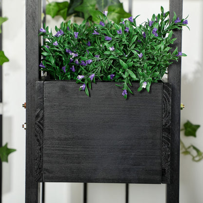 Verhoogde Plantenbak – Tuinbak – Kruidenbak – Bloembak – Kweekbak – Met Houten Latwerk – 90x45x170 cm – Weerbestendig Hout