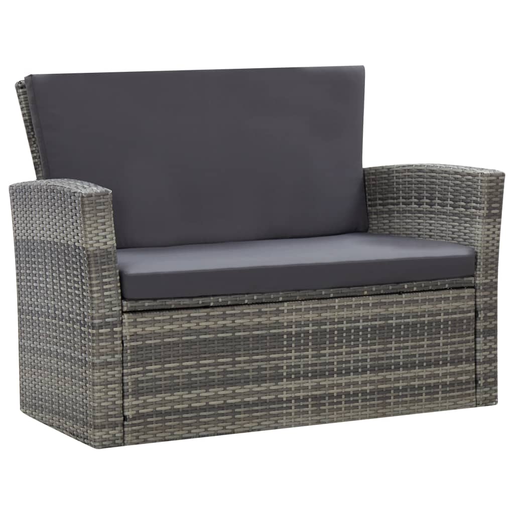 Loungeset – Tuinset – Loungemeubel – Zitgroep – Tuinmeubelset – Polyrotan – Weerbestendig – Inclusief Kussens