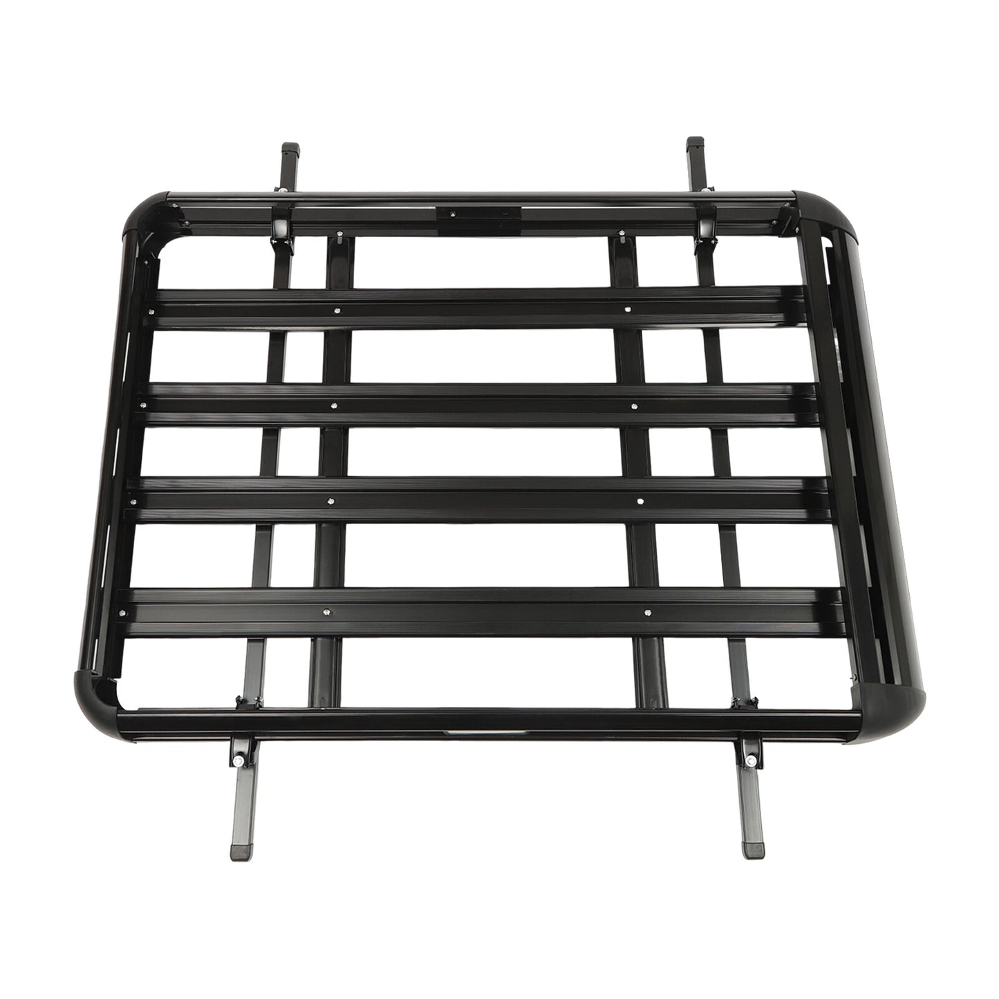 Dakkofferdrager – Dakdrager – Dakraildrager – Autodakdrager – Bagagedrager – Verstelbaar 100-140 cm – Maximaal 150 kg Draagvermogen – Aluminium Zwart