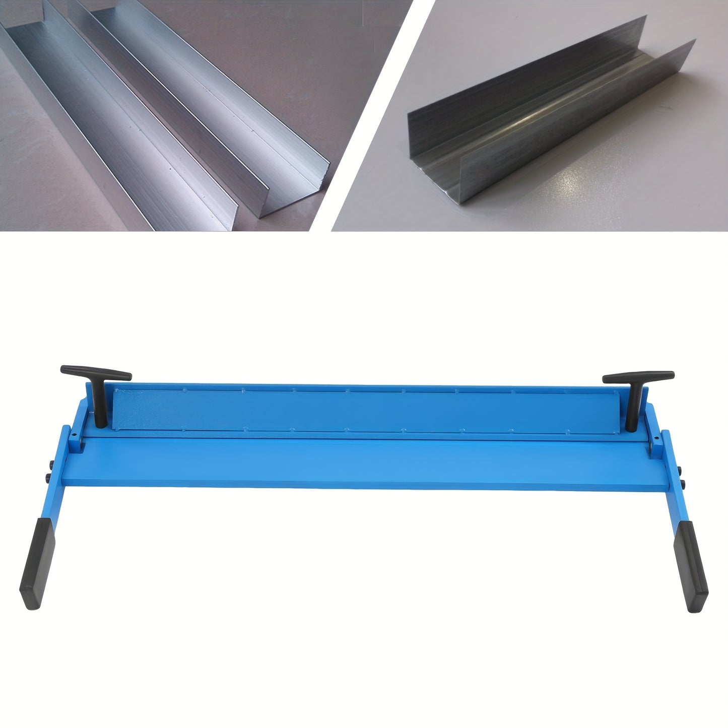 Handmatige Metaalbuigmachine – Metaalbuiger – Plaatbuiger – Buigmachine – Metaalbender – Blauw – Instelbare Buighoek 0-120° – 630 mm Werkbreedte – Q235 Koolstofstaal – Veilig Afgeronde Randen