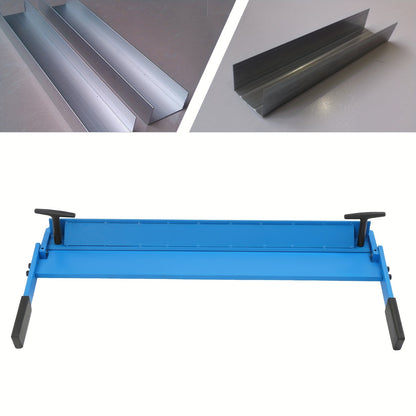 Handmatige Metaalbuigmachine – Metaalbuiger – Plaatbuiger – Buigmachine – Metaalbender – Blauw – Instelbare Buighoek 0-120° – 630 mm Werkbreedte – Q235 Koolstofstaal – Veilig Afgeronde Randen