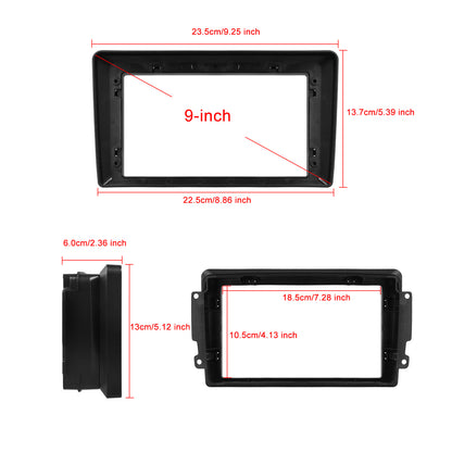 Android 15 Car Stereo – Autoradio – Multimedia Systeem – Dubbele DIN – Auto Head Unit – 9 Inch Touchscreen – Draadloze CarPlay & Android Auto – GPS Navigatie & Achteruitrijcamera Met Microfoon