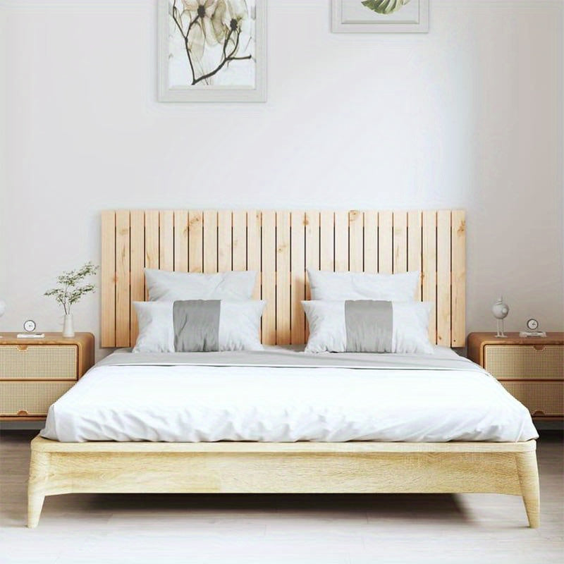 Hoofdbord – Houten Hoofdeinde – Bed Hoofdbord – Bedframe Hoofdbord – Slaapkamer Hoofdsteun – Bruin – Massief Hardhout – Strak Design – 160x60 cm