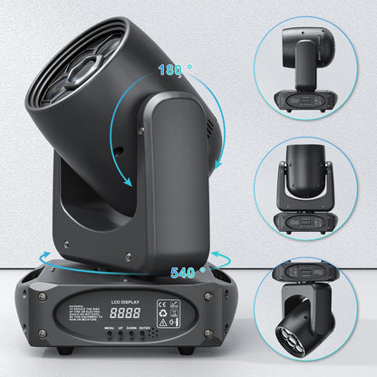 Moving Head Stage Light – Beam Light – DJ Licht – Discotheek Lamp – Theater Spot – 150W LED Vermogen – 540° X-As Rotatie