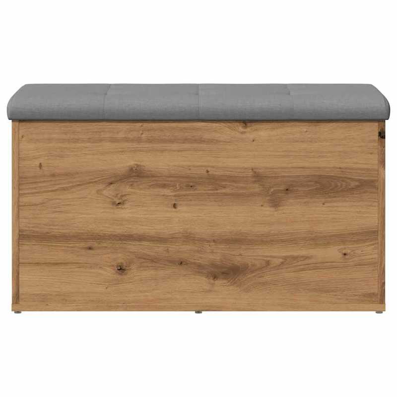 Schoenenbank – Opbergbank – Halbank – Zitbank – Schoenenrek – Houtlook Artisan Eiken – Compact 82x42x45 cm – Stevig tot 110 kg