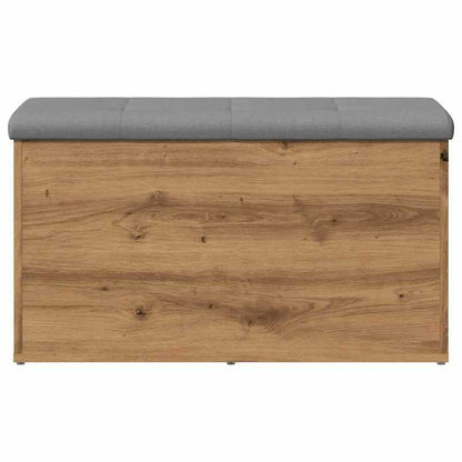Schoenenbank – Opbergbank – Halbank – Zitbank – Schoenenrek – Houtlook Artisan Eiken – Compact 82x42x45 cm – Stevig tot 110 kg