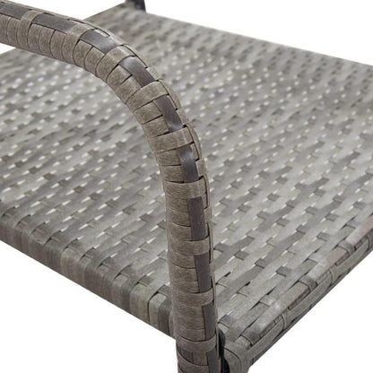 Buiten Eettafelset – Buitentafelset – Tuinset – Balkonset – Kampeertafel – Roestvrij Staal – Weerbestendig – Stevige Zuilbasis - Grijs