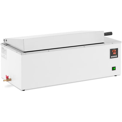 Professioneel Laboratorium Waterbad 36L - Precisie Thermostatisch Waterbad 60x30x20cm met Digitaal Display, Deksel en Afvoerkraan - Temperatuurbereik RT+5°C tot 99°C