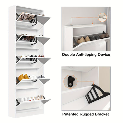 Schoenenkast – Schoenenrek – Schoenenopberger – Halkast – Schoenenbank – Spiegeldeur – Ruimtebesparend Design – Hout