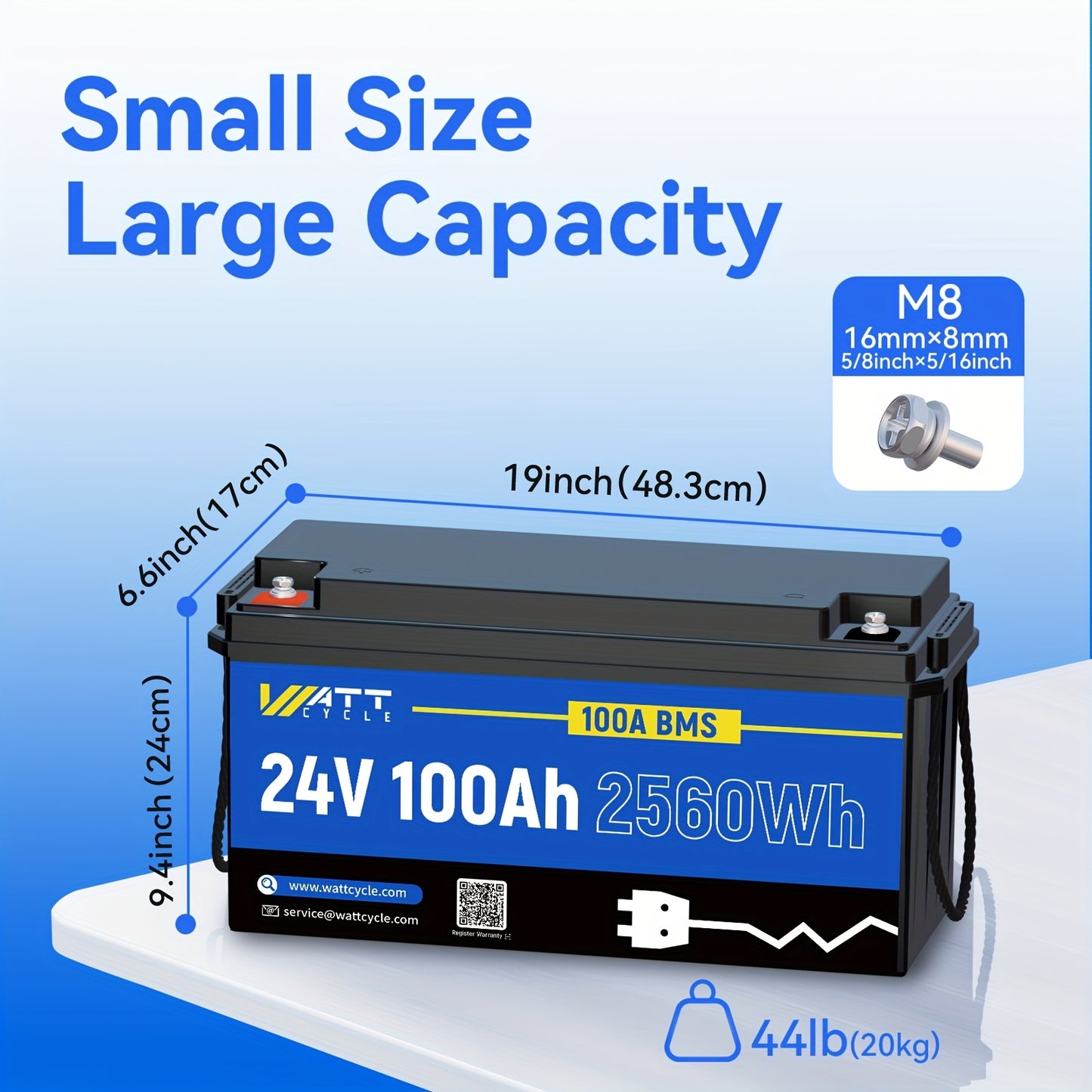 LiFePO4 Accu – Lithium Batterij – Camper Accu – Bootaccu – Zonne-energie Accu – 12,8V 200Ah – Ingebouwde 200A BMS – Lage Temperatuurbescherming