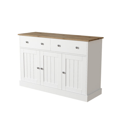 Carving Textures On The Living Room Side Panels, Ample Storage Space, And Stylish Furniture