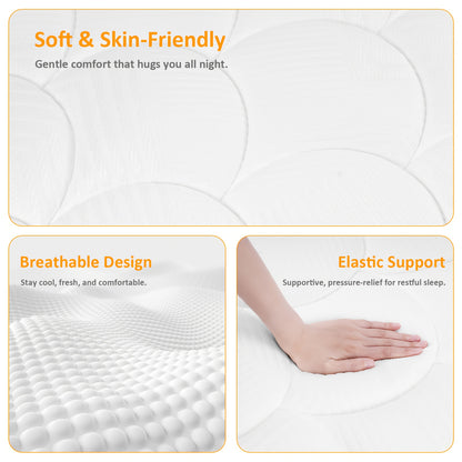Pocketvering Matras – Binnenvering Matras – Innerspring Matras – Veerkern Matras – Eenpersoonsmatras – 90x200 cm – 7-Zones Ergonomisch – 22 cm Dikte Stevig