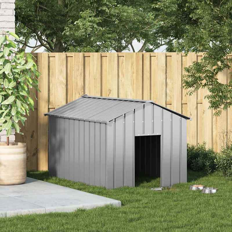 Hondenhok Extra Groot – Hondenkennel Buiten – Hondenkooi XXL – Hondenren Large – Hondenkennel Met Dak – Gegalvaniseerd Staal – Weerbestendig & Ruim (113x153x101 cm)